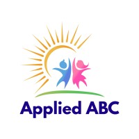 Applied ABC logo with sun rays and two colourful human figures