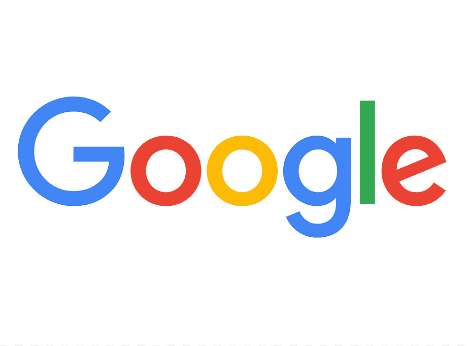 Colorful Google logo with text