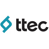 TTEC logo with teal and black design.